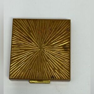Vintage Bell Fifth Avenue Copper Tone Starburst Compact Mirror E8